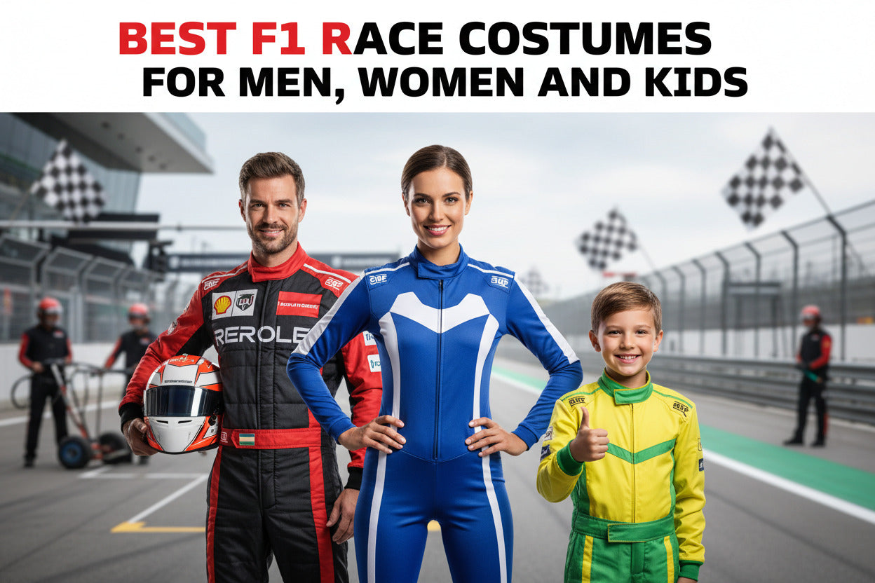 Best F1 Race Costumes for Men, Women and Kids