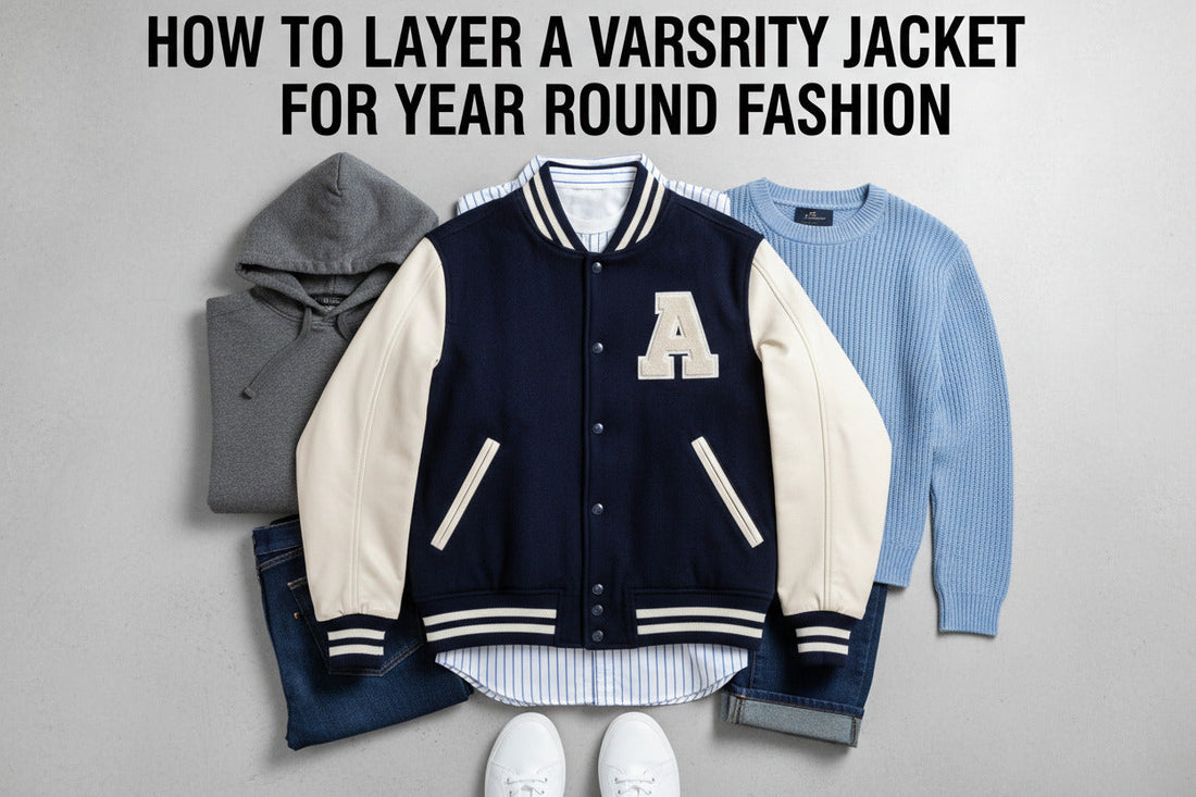 How to Layer a Varsity Jacket for Year Round Fashion