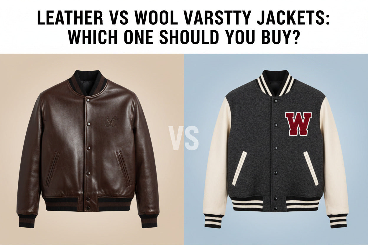 Leather vs Wool Varsity Jackets Which One Should You Buy
