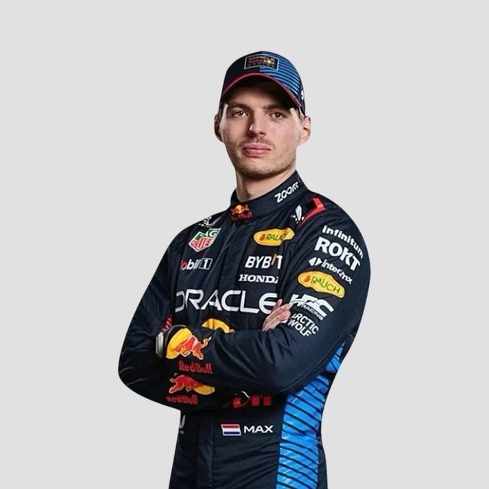 Black & Blue Performance Racing Suit Inspired by Pro Driver Style