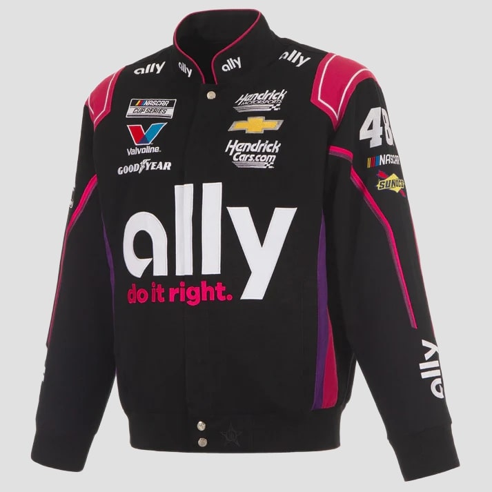 Black & Pink Performance Racing Street Jacket