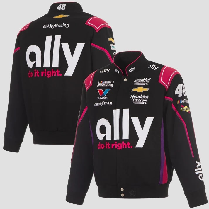 Black & Pink Performance Racing Street Jacket