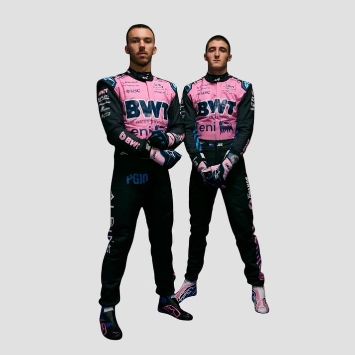Black & Pink Performance Racing Suit