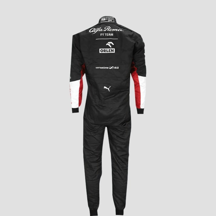 Black, White & Red Performance Racing Suit