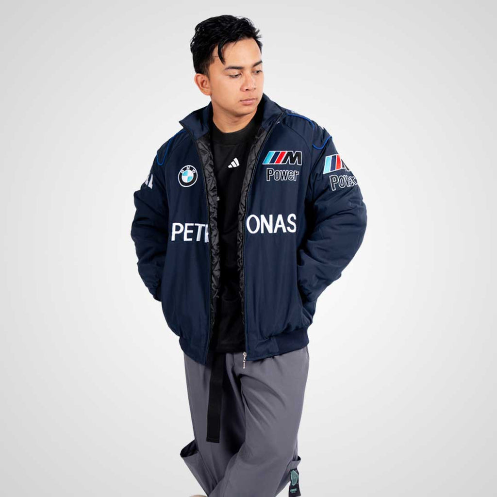 Blue Vintage Motorsport Racing Jacket
