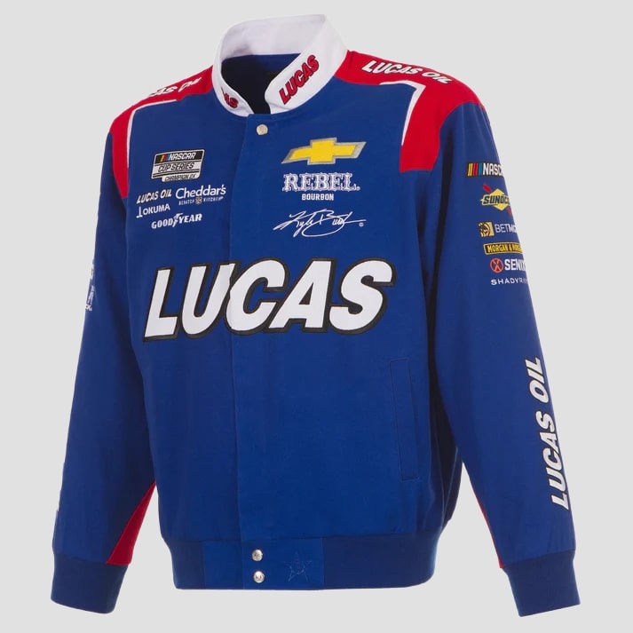 Blue Lucas Oil Motorsport Jacket