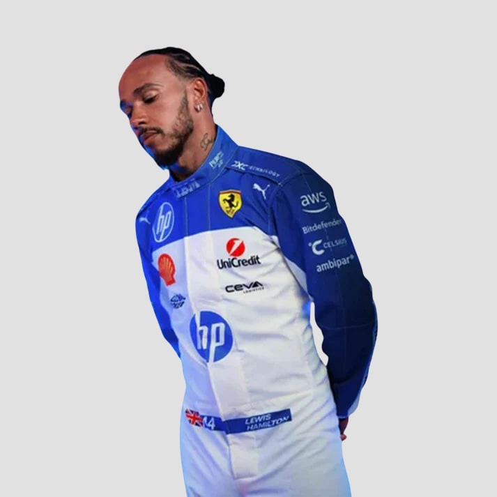 Blue & White Miami Edition Racing Suit