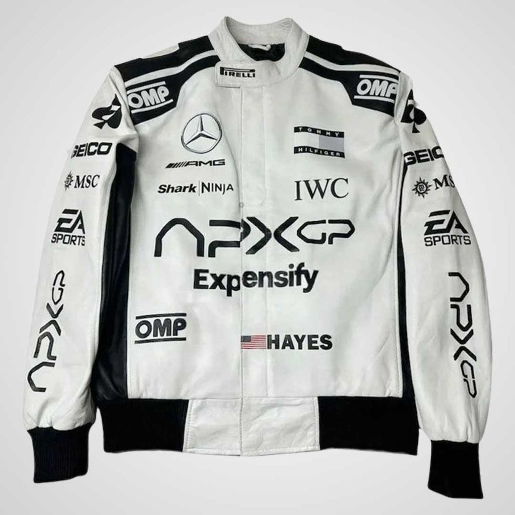 Black & White Vintage Racer Jacket