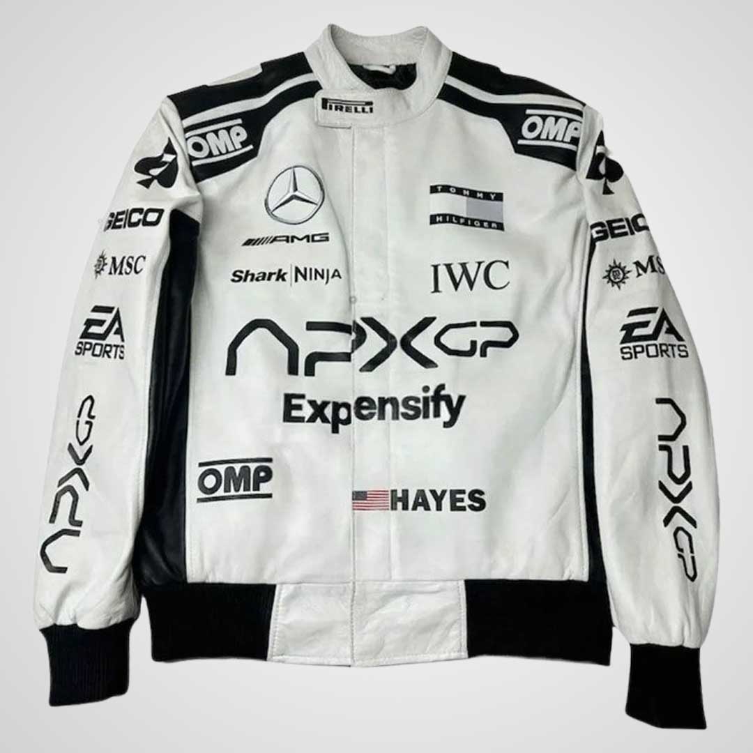 Black & White Vintage Racer Jacket