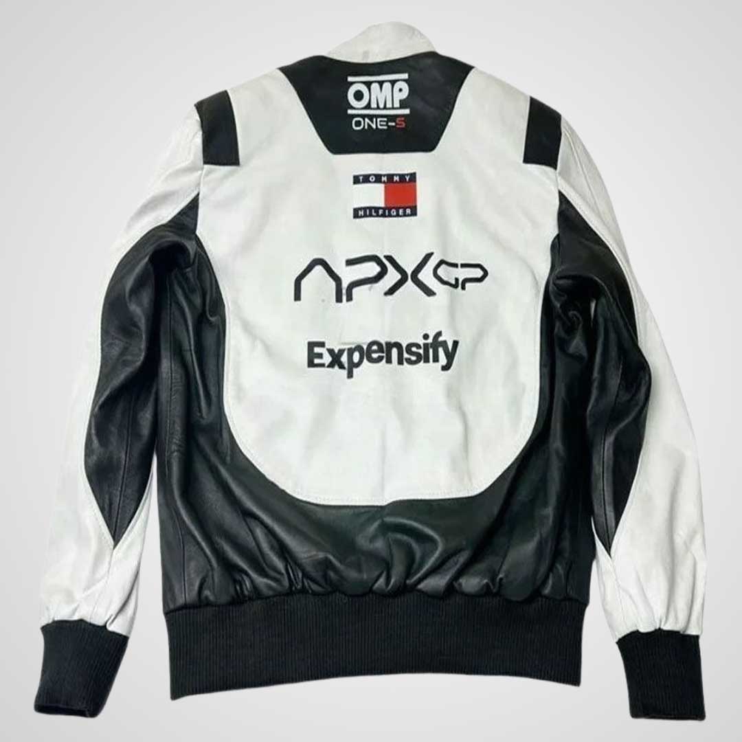 Black & White Vintage Racer Jacket