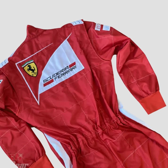Classic Red Performance Racing Suit Inspired by Alonso