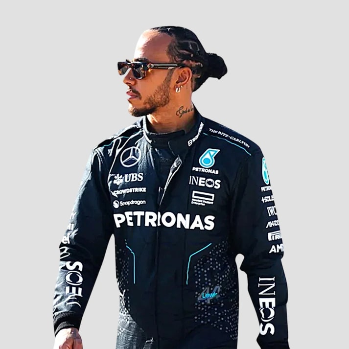 Lewis Hamilton Inspired Black Racing Suit