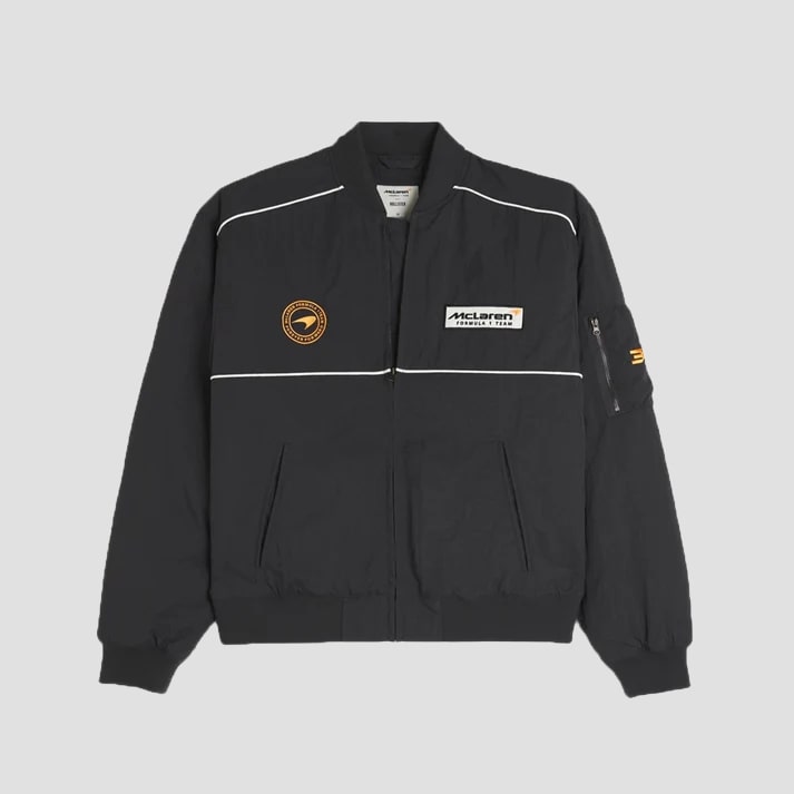 Men's Black Performance Racing Style Jacket