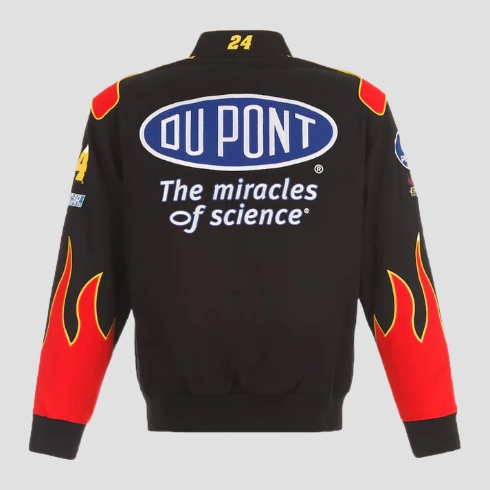 Men's Black Performance Twill Racing Style Jacket
