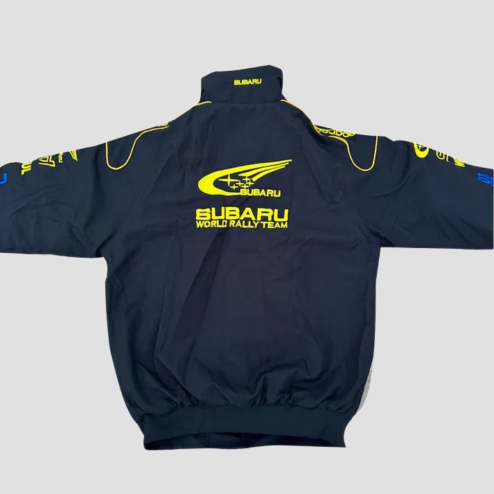 Men's Black & Blue Rally Style Racing Jacket