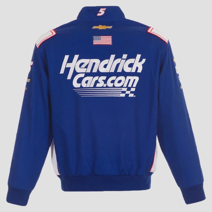 Men's Blue Twill Racing Style Jacket