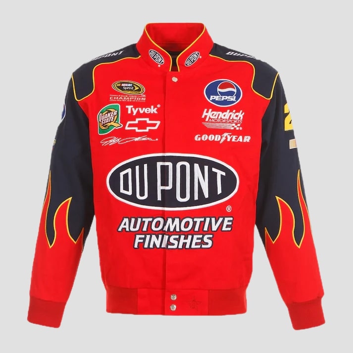 Men's Red Performance Twill Racing Style Jacket