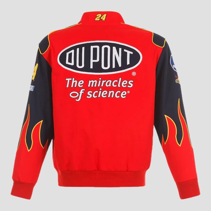 Men's Red Performance Twill Racing Style Jacket