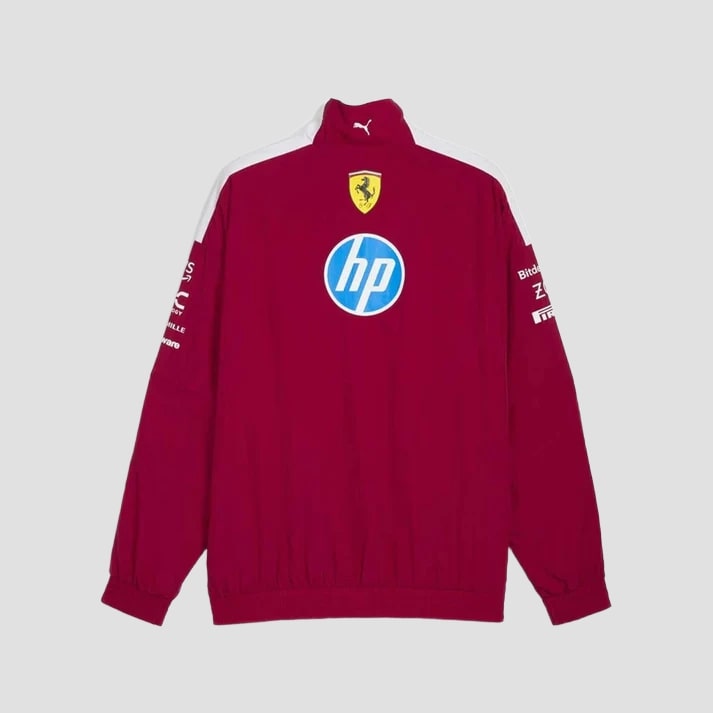 Men's Red & White Performance Racing Style Jacket