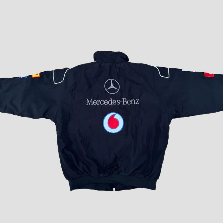 Men's Vintage Black & Red Racing Jacket