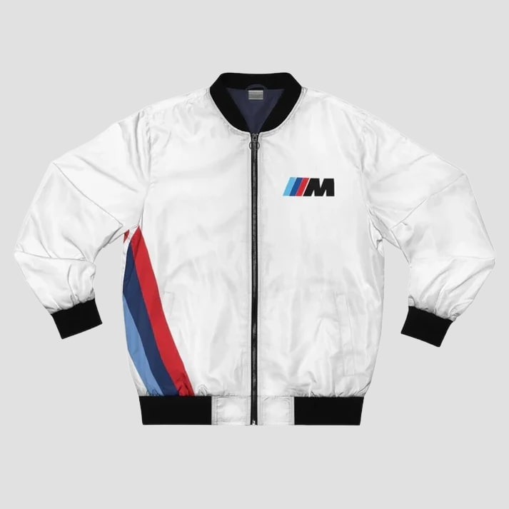 Men's White Performance Racing Style Jacket