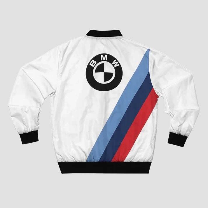Men's White Performance Racing Style Jacket