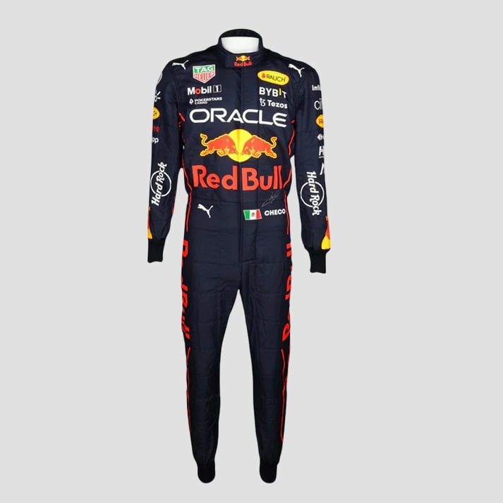 Modern Black & Red Racing Suit