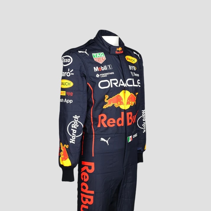 Modern Black & Red Racing Suit