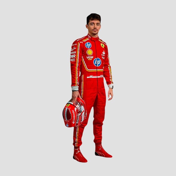 Monaco GP Red Driver Inspired Motorsport Racing Suit
