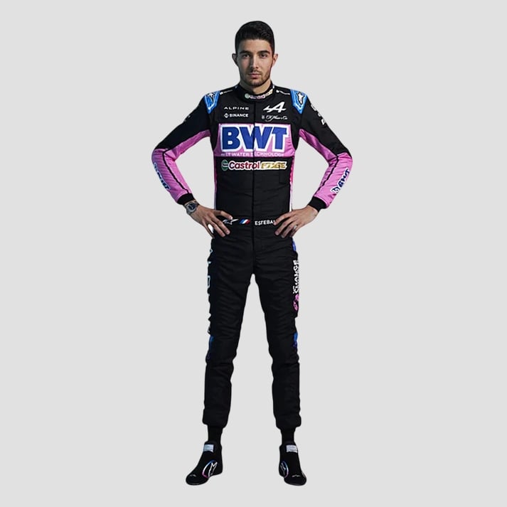 Pink & Black Performance Racing Suit Inspired by Pro Driver Style