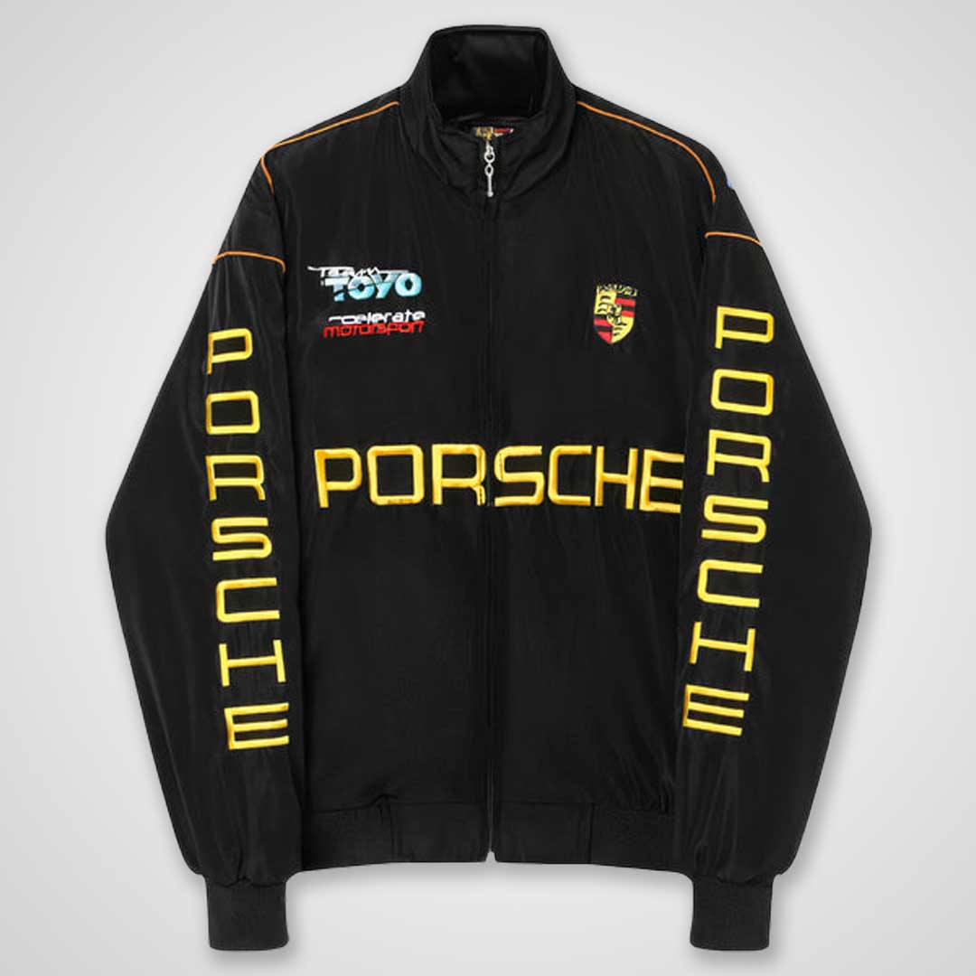 Black Vintage German Racing Jacket