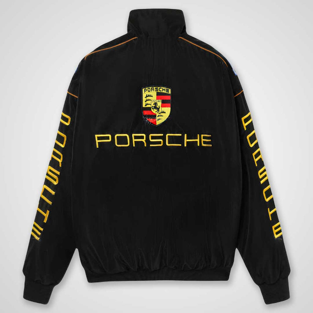 Black Vintage German Racing Jacket