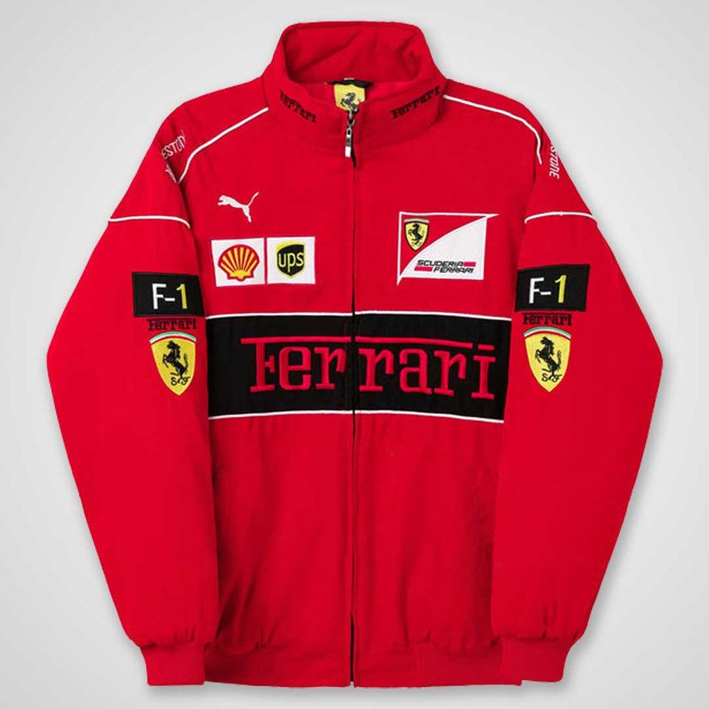 Red Italian Vintage Racing Jacket
