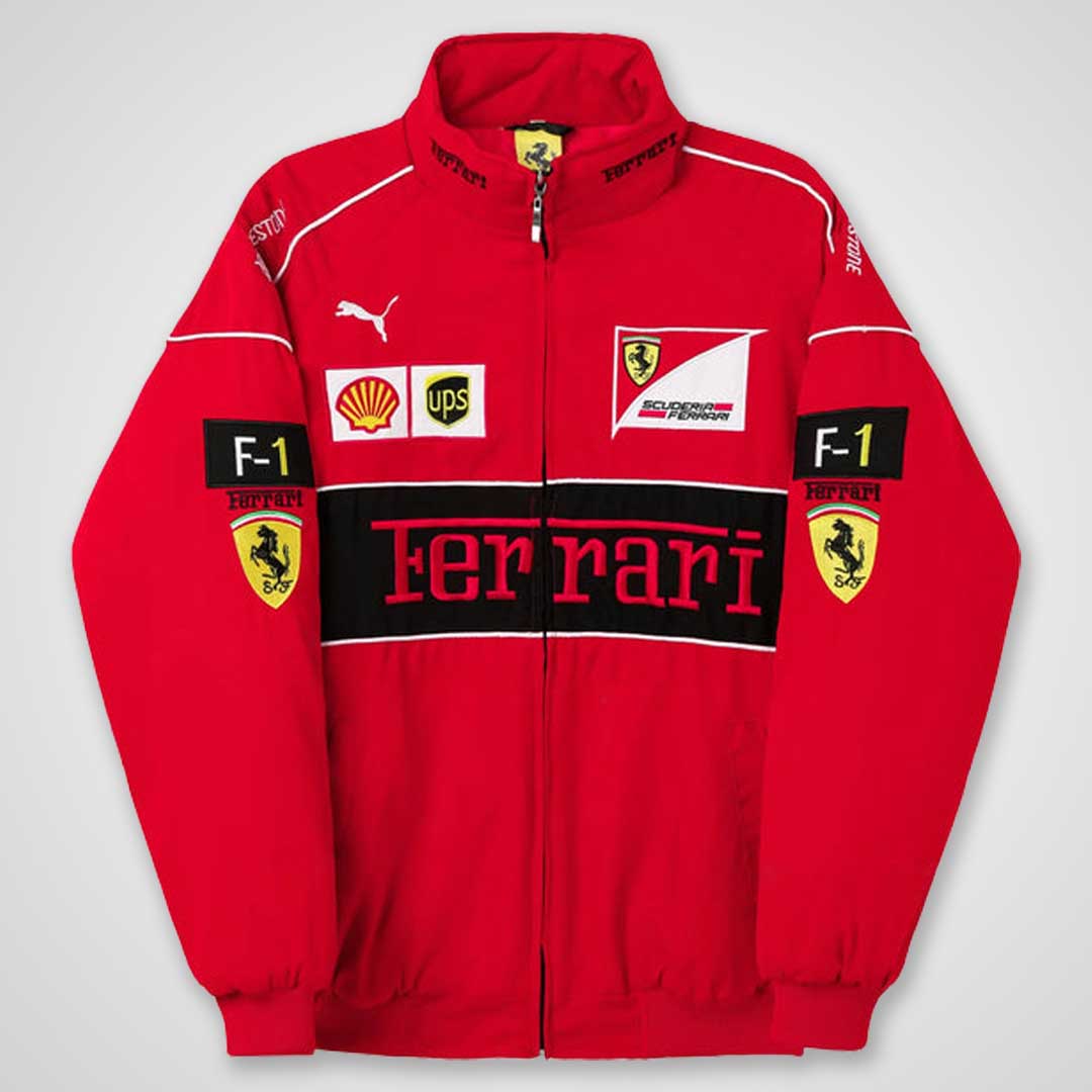 Red Italian Vintage Racing Jacket