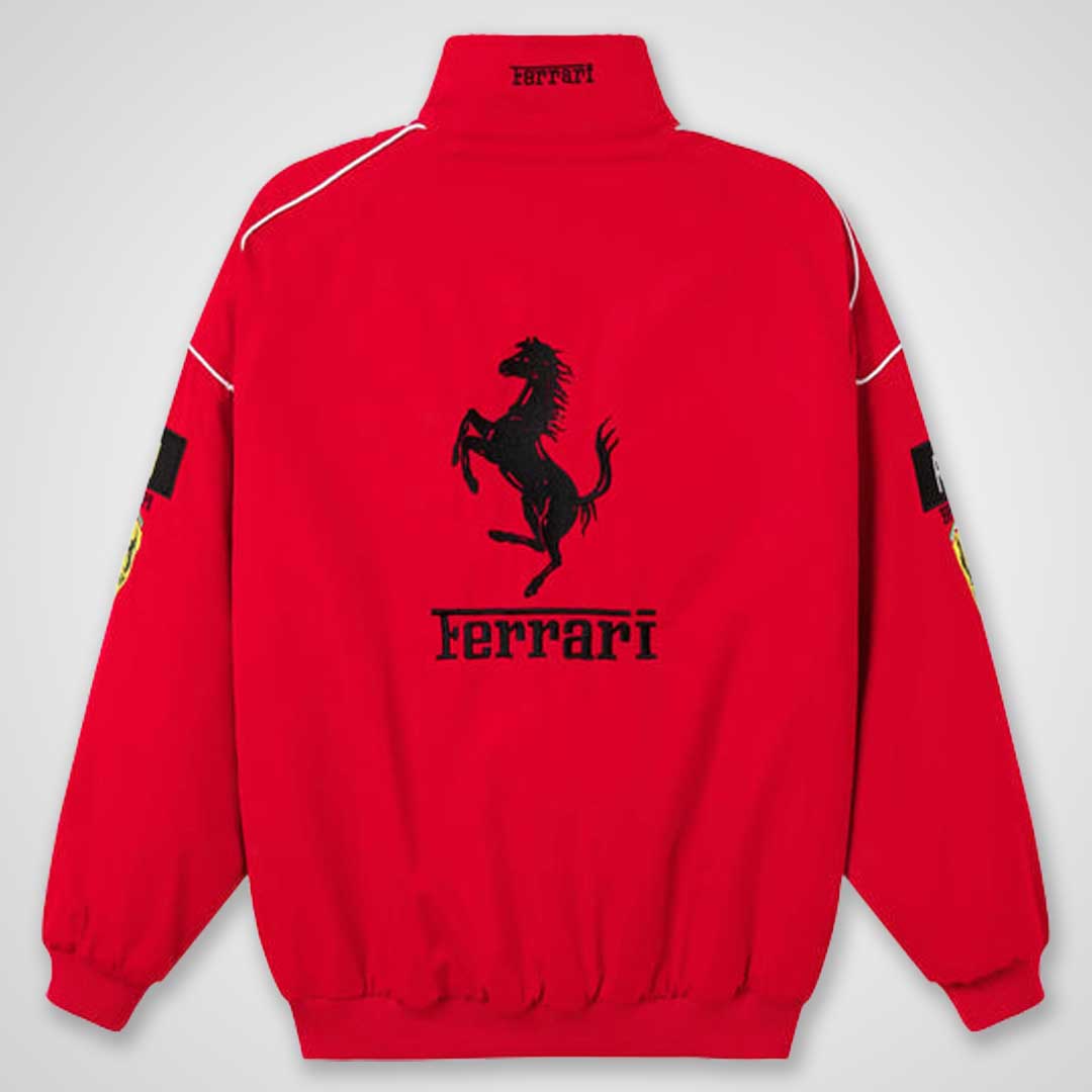 Red Italian Vintage Racing Jacket