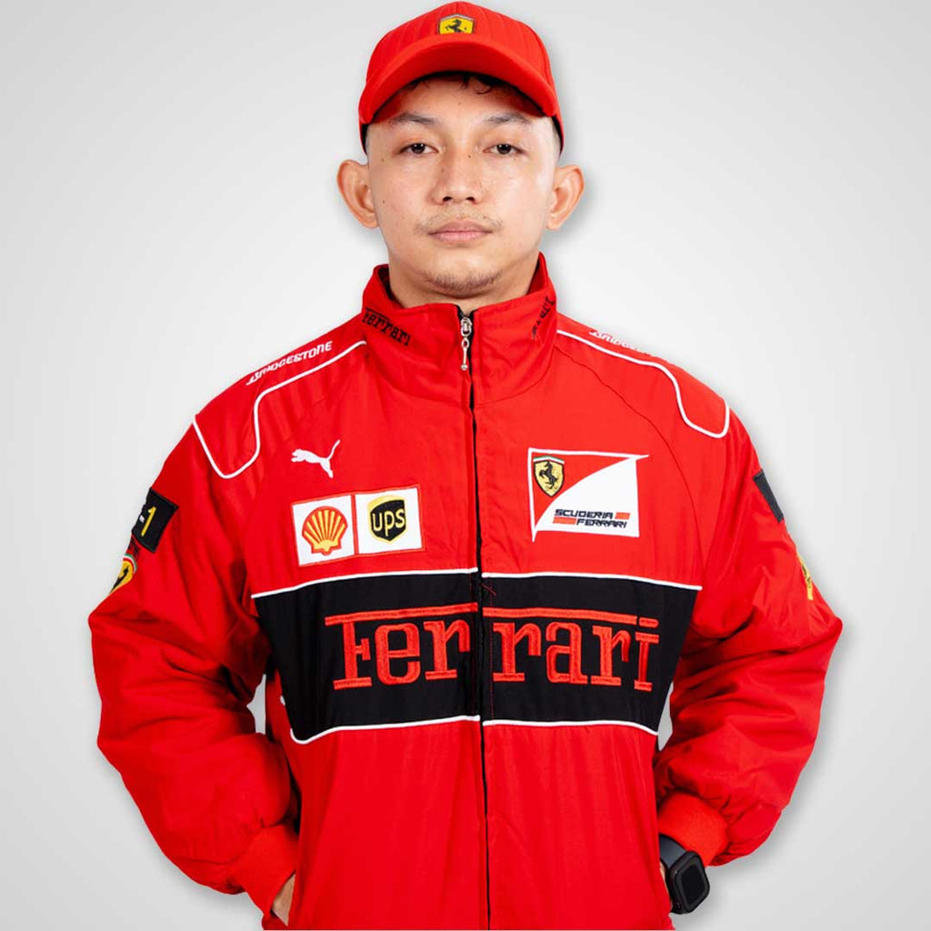Red Italian Vintage Racing Jacket