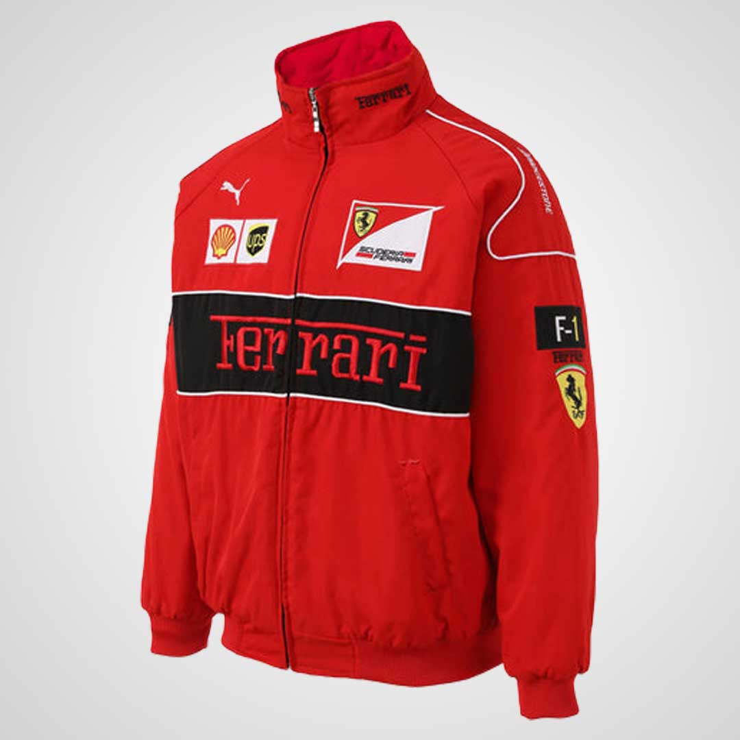 Red Italian Vintage Racing Jacket