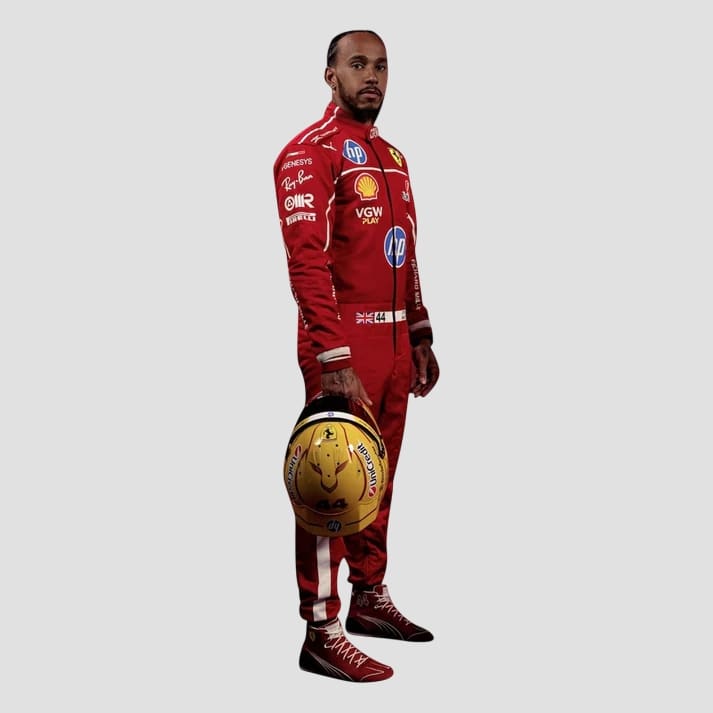 Red Performance Driver Inspired Motorsport Racing Suit