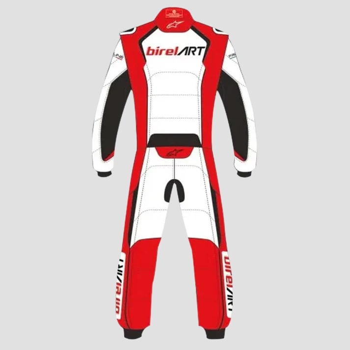 Red, White & Black Pro Kart Racing Suit