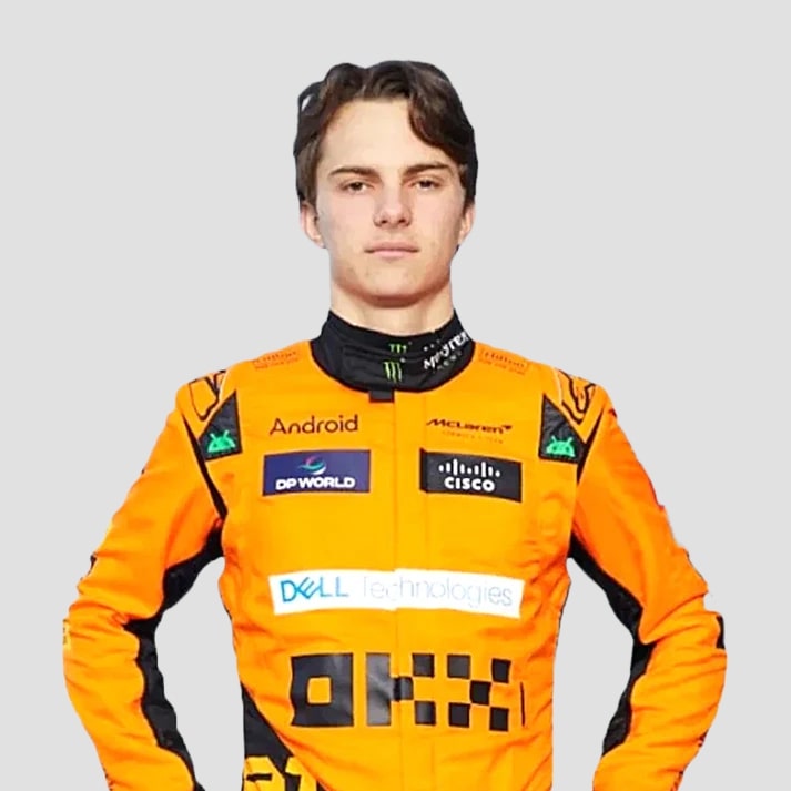 Stylish Black & Orange Performance Racing Suit
