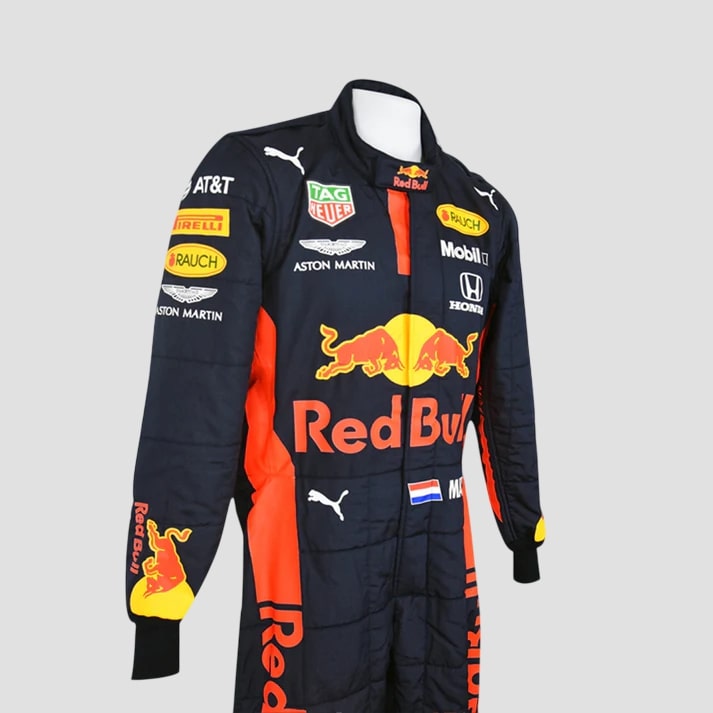 Stylish Black & Red Performance Racing Suit
