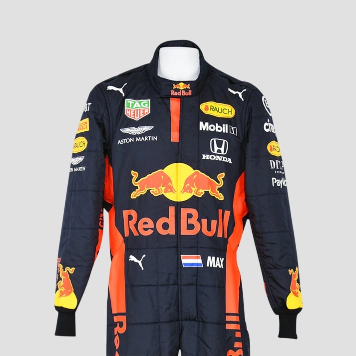 Stylish Black & Red Performance Racing Suit