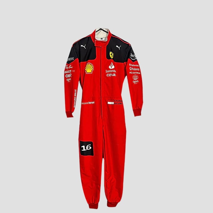 Timeless Red & Black Racing Suit