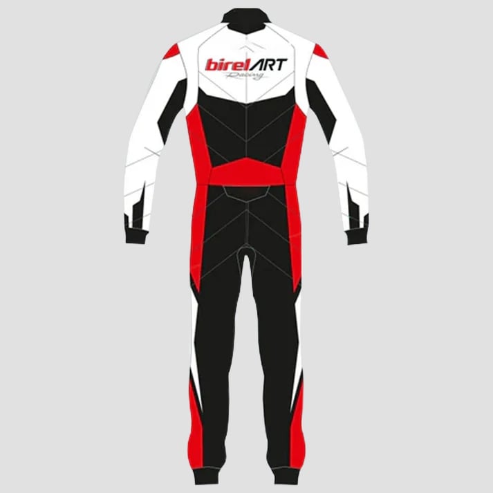 Timeless Red, White & Black Pro Kart Racing Suit