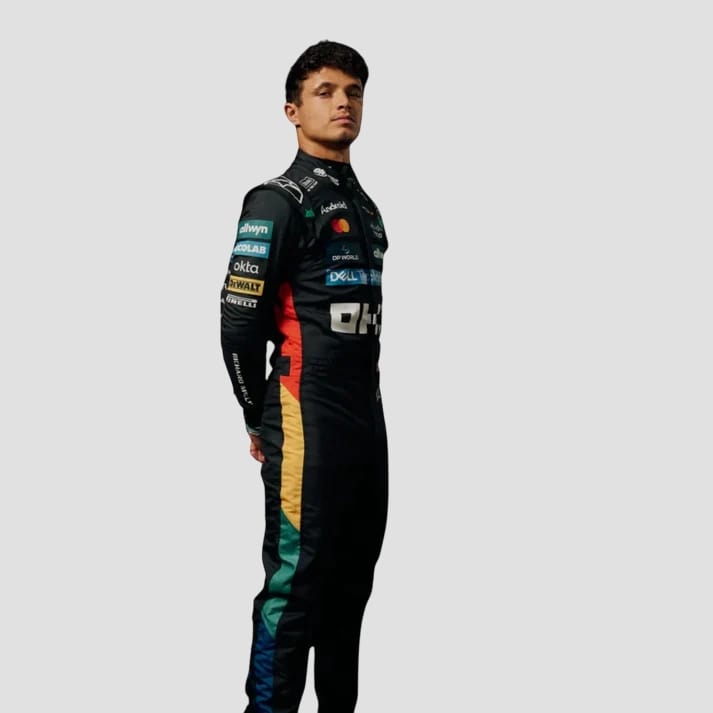 Trendy Black Performance Racing Suit