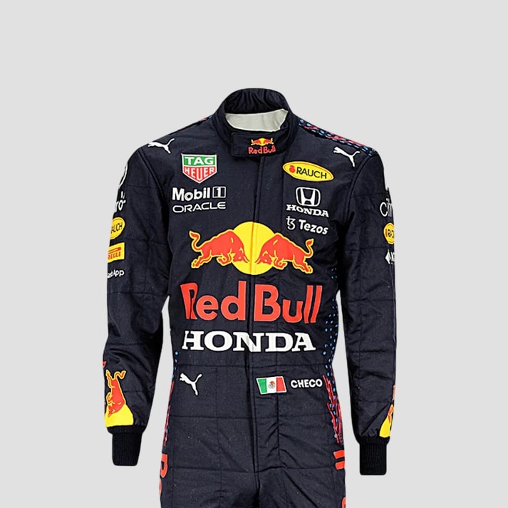 Trendy Black & Red Racing Suit