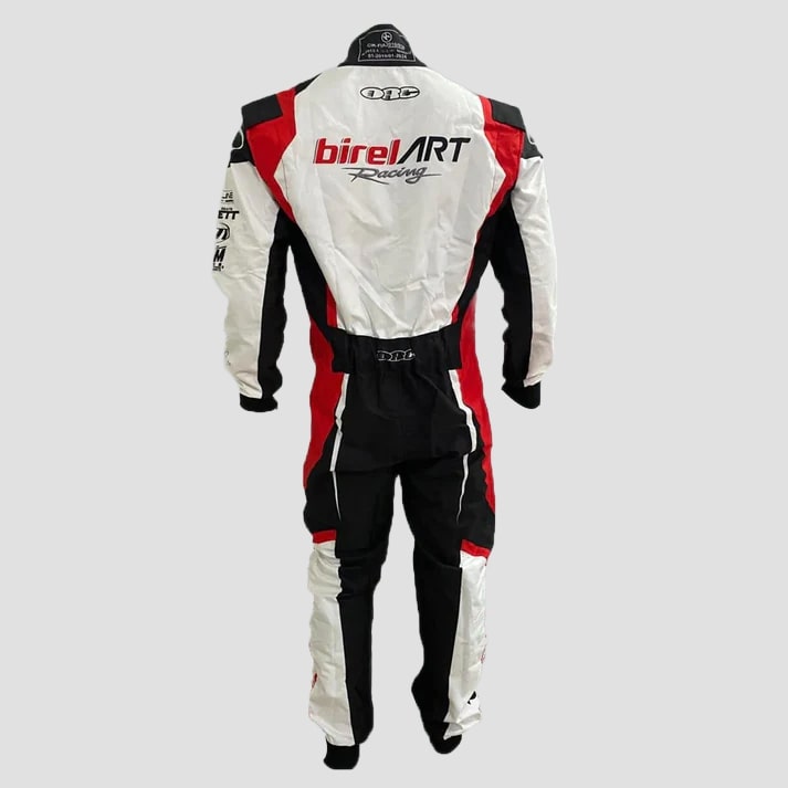 Trendy Red, White & Black Pro Kart Racing Suit