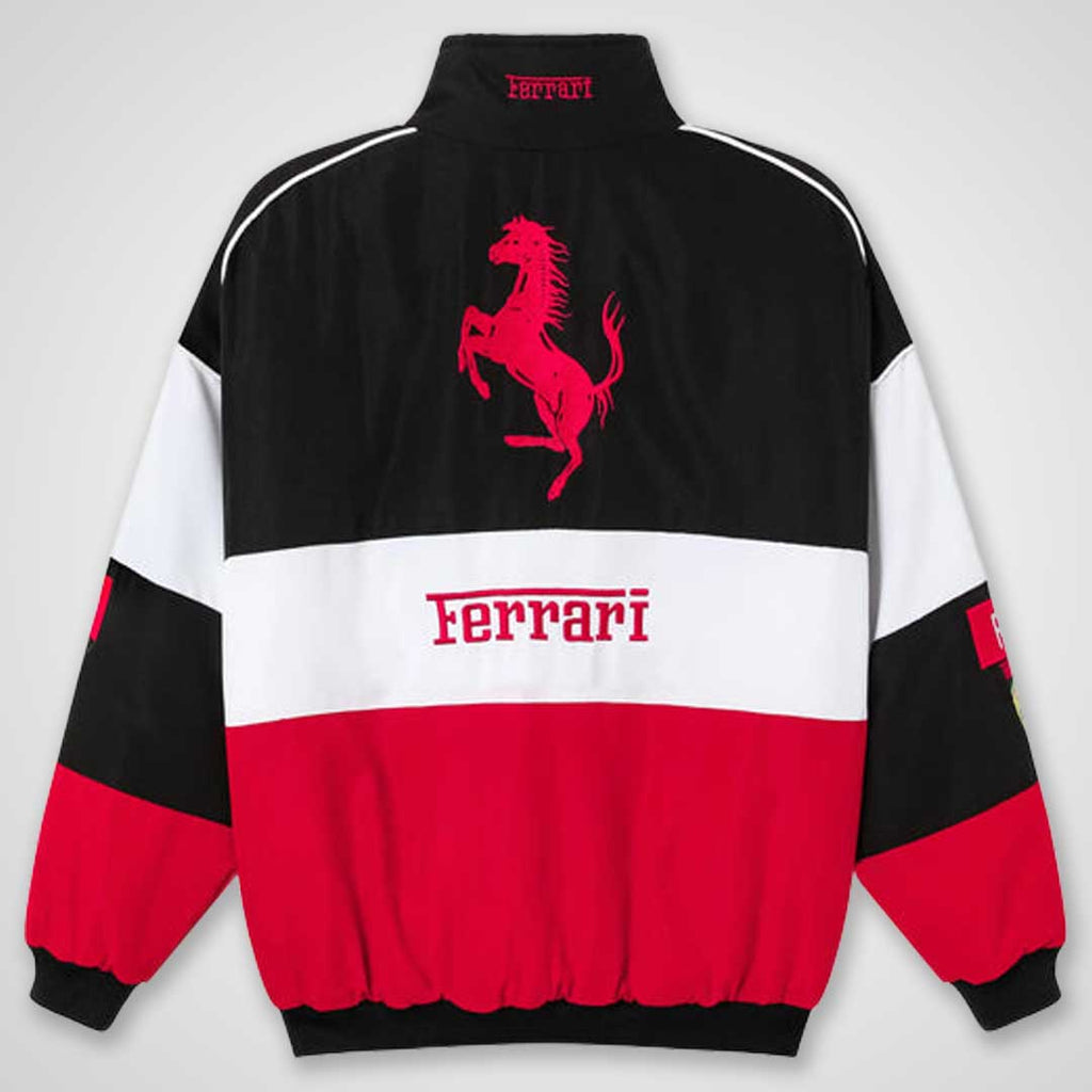 Red, White & Black Italian Vintage Racing Jacket