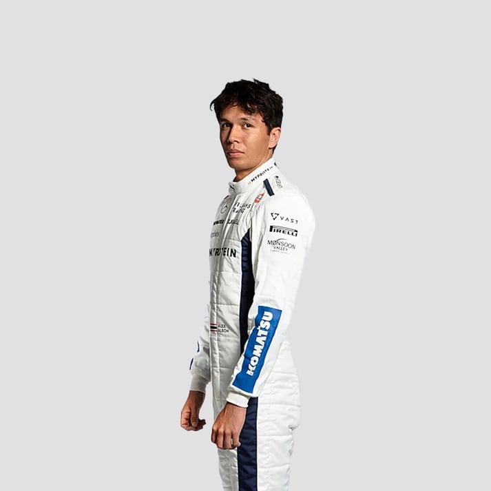 White & Blue Elite Motorsport Racing Suit