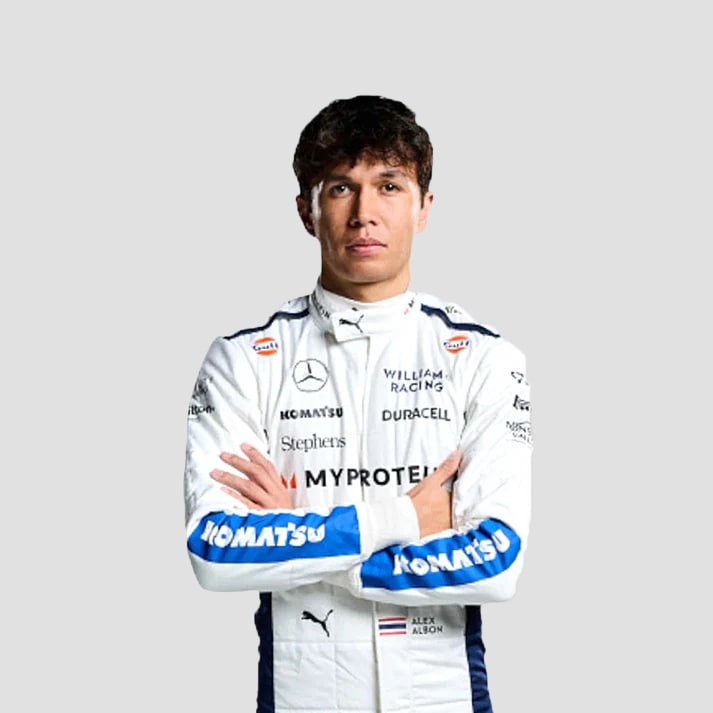 White & Blue Elite Motorsport Racing Suit
